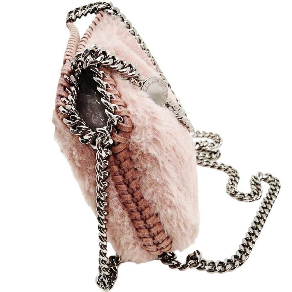 (L4) Stella McCartney Shoulder Bag Pink Polyester - Picture 2 of 9